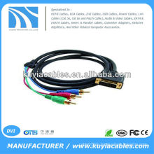 6Ft DVI-I Dual Link zu 3-RCA Component Video Kabel M / M